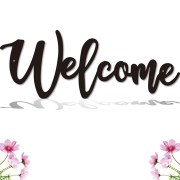 Welcome Metal Sign, Welcome Wall Decor, Welcome Signs Wall Art, Welcome Cutout Letters Hanging Decor