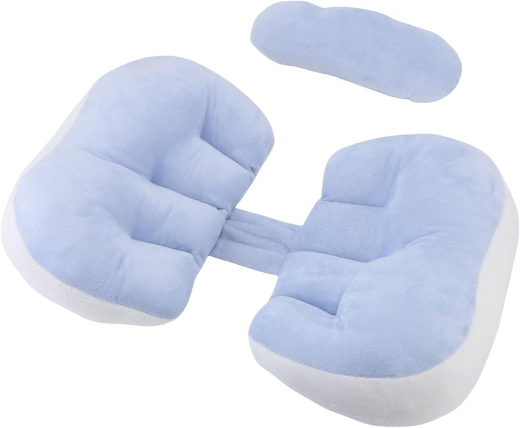 U Shaped Pregnancy Pillow for Side Sleepers - Full Body Maternity Pillow with Back Support - 100% Cotton Soft Machine