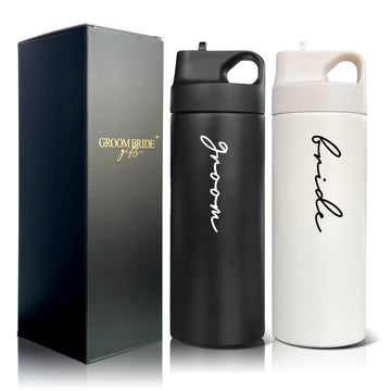Honeymoon Essentials Cups Bride and Groom Travel Tumblers, BG