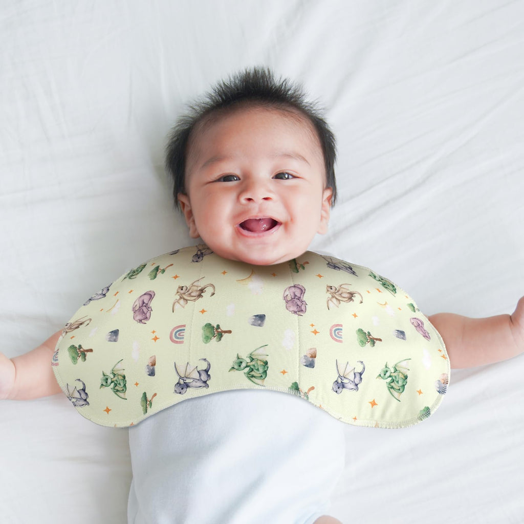 5 Pack Watercolor Dragon Baby Burp Cloths for Newborns 19"x9"