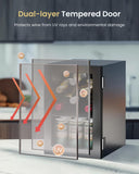24 Cans Beverage Refrigerator Cooler - Mini Fridge with Digital Temperature Cont