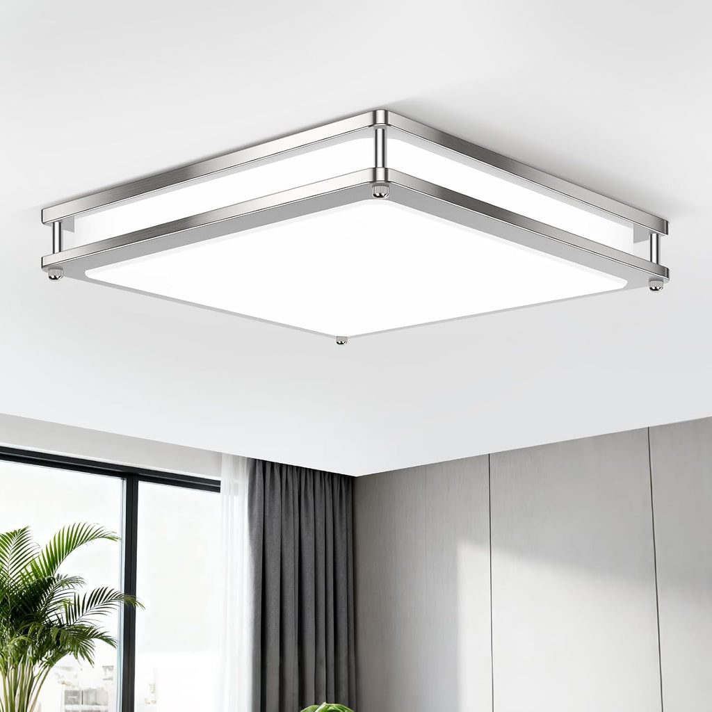 13 Inch Dimmable LED Ceiling Lights , 1-Pack 36W Square Flush Mount Light Fixtures, 3200LM Super Bright