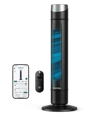 Smart Tower Fan ,Upgraded DC Motor Fans that Blow Cold Air