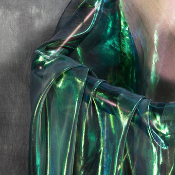 Blackish Green 11 Yard Long Iridescent Organza Fabric for Halloween, Wedding, and DIY Projects - 59inch Wide Sheer
