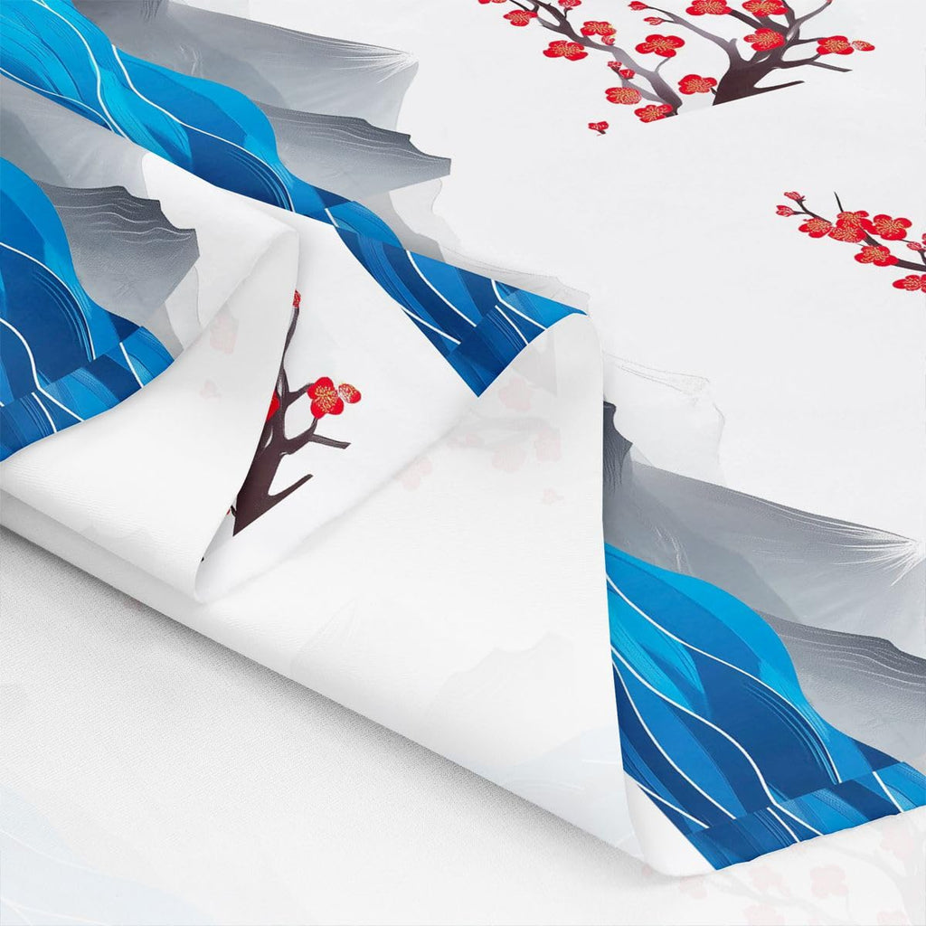 Plum Blossom Fabric by The Yard Japanese Ukiyoe Soft