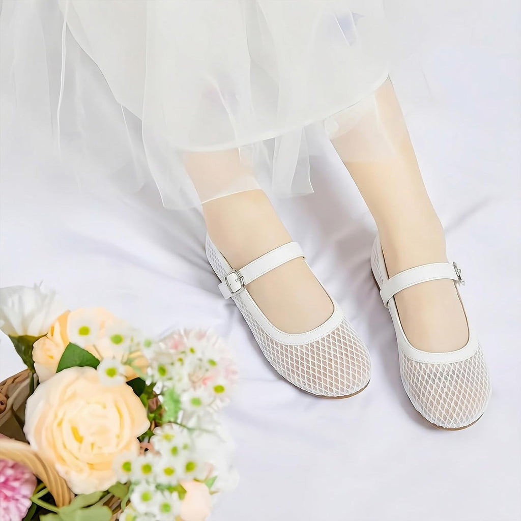 Girls Flats Mary Jane Ballet Flats Dress Shoes Toddler Little Big Kid