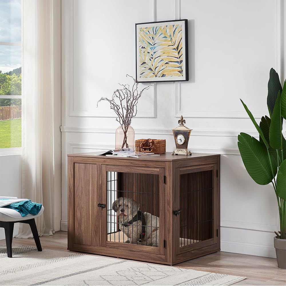 38.5 Inch Furniture Style Dog Crate for Medium Large Dogs