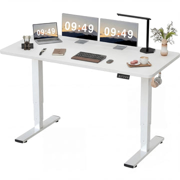 63 Inches Electric Height Adjustable Standing Desk Home Office Desk