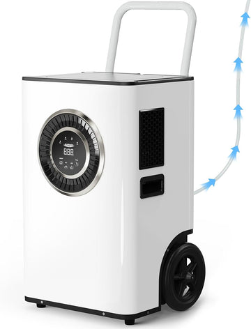 110 PPD Commercial Dehumidifier with Pump & Drain Hose, LGR Tech Dehumidifiers for Large Room, Basement, Warehouse