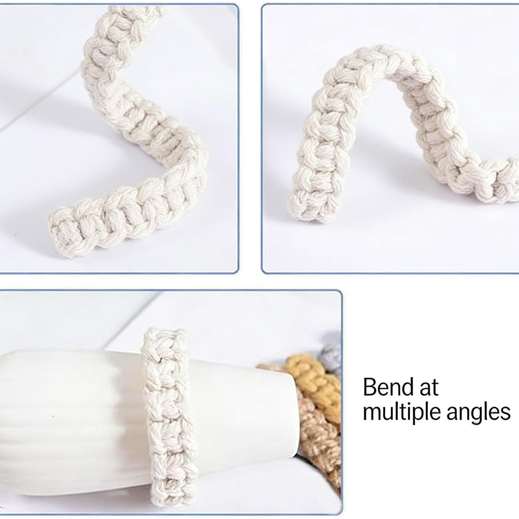 Curtain Tiebacks Handmade Braided,Window Treatment Curtain Holdbacks - 6 Pack