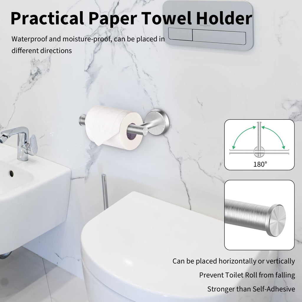10-Pieces Brushed Nickel Bathroom Hardware Set 24 Inch