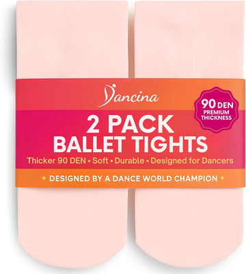 Girls Ballet Dance Tights Footed, Toddler to Teen