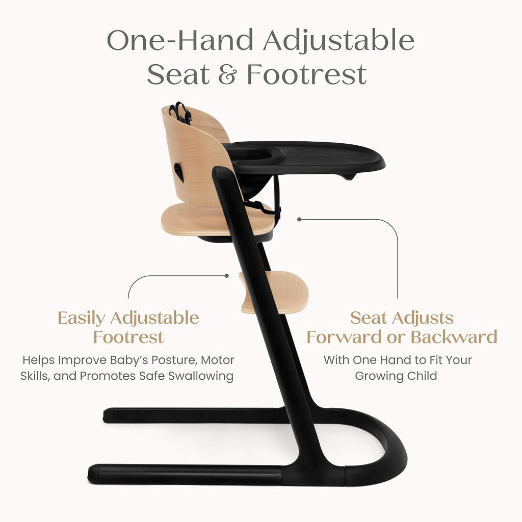 Versa Adjustable 3-in-1 High Chair for Babies & Toddlers - 3 Growing Stages from Infant to Adult Seating - Greenguard