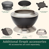 24” Cleanburn Smokeless Fire Pit with Removable Base for Ash, Portable Wood Burning Outdoor Fireplace, Stainless Steel Smoke Free Outdoor Heater - Image 6