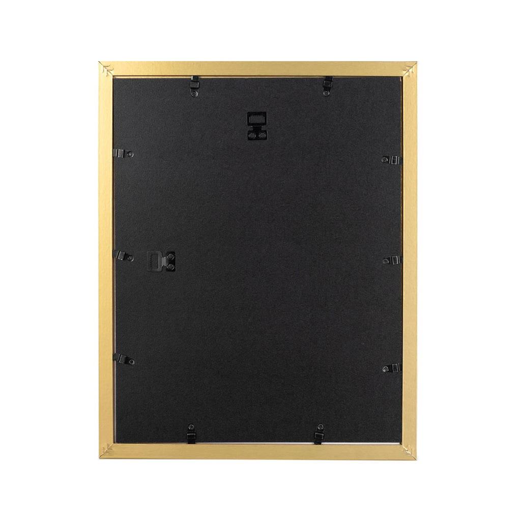 11x14 Picture Frame Gold 2 Pack, Display 11x14 without Mat or 8x10 with Mat, Wall Gallery Photo Frames