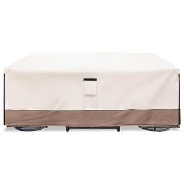 Rectangle Outdoor Table Cover Waterproof, 126" W x 74" D x 28" H