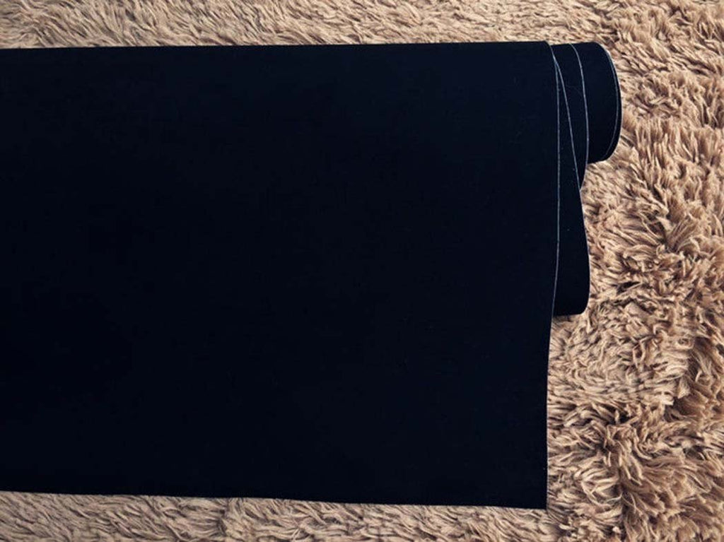 Self Adhesive Velvet Flock Backing Paper Liner for Jewelry Drawer Craft Fabric Peel and Stick Black, Soft Velvet