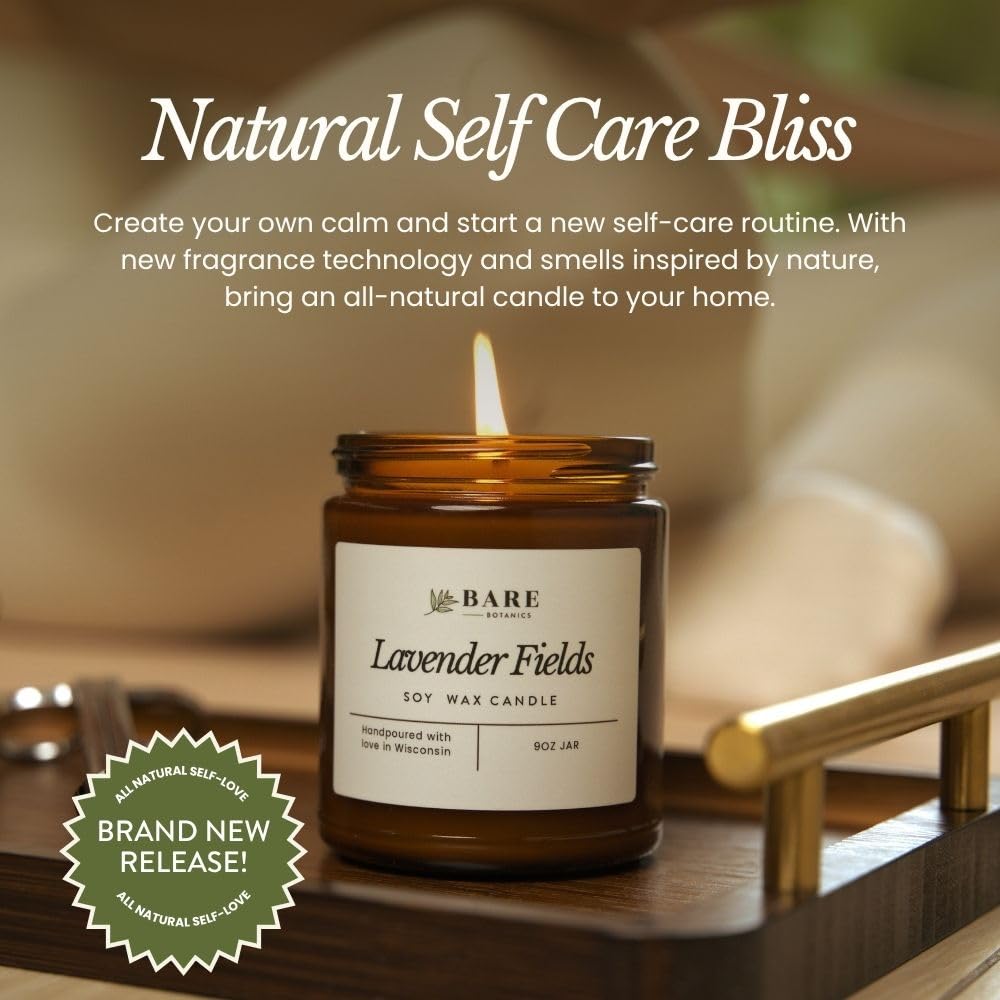 9oz Non Toxic Soy Candle Warm Vanilla Oak - 40+ Hour Burn