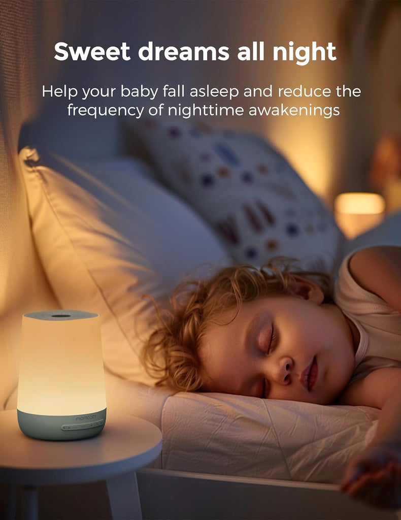 Smart White Noise Machine for Baby Sleeping with Night Light, Green