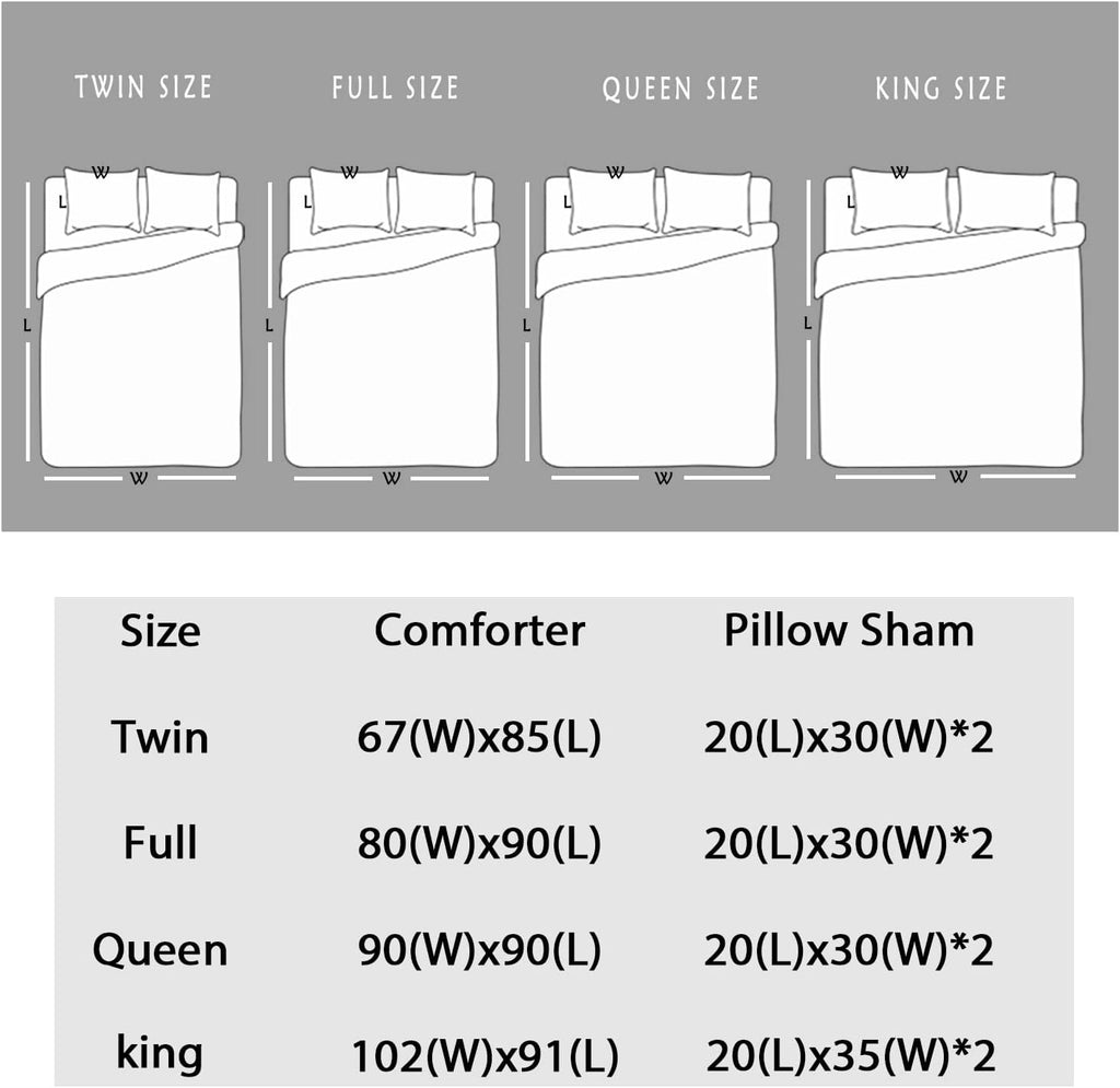 Kids Black Full Comforter Sets 3 Pieces,Cartoon Bedding Sea Wildlife Cute Animals Theme Room Decor,Kawaii Bedding Set