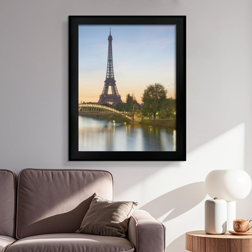 16x20 Picture Frame Black Set of 6, Display Pictures 16x20 Without Mat for Wall Mounting, Wall Gallery Poster Frames