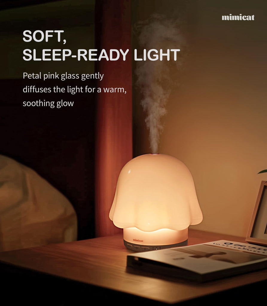 Essential Oil Diffuser Glass: Timer 120ml Ultrasonic Cool Mist Aromatherapy Diffusers Office with Soft Night Light