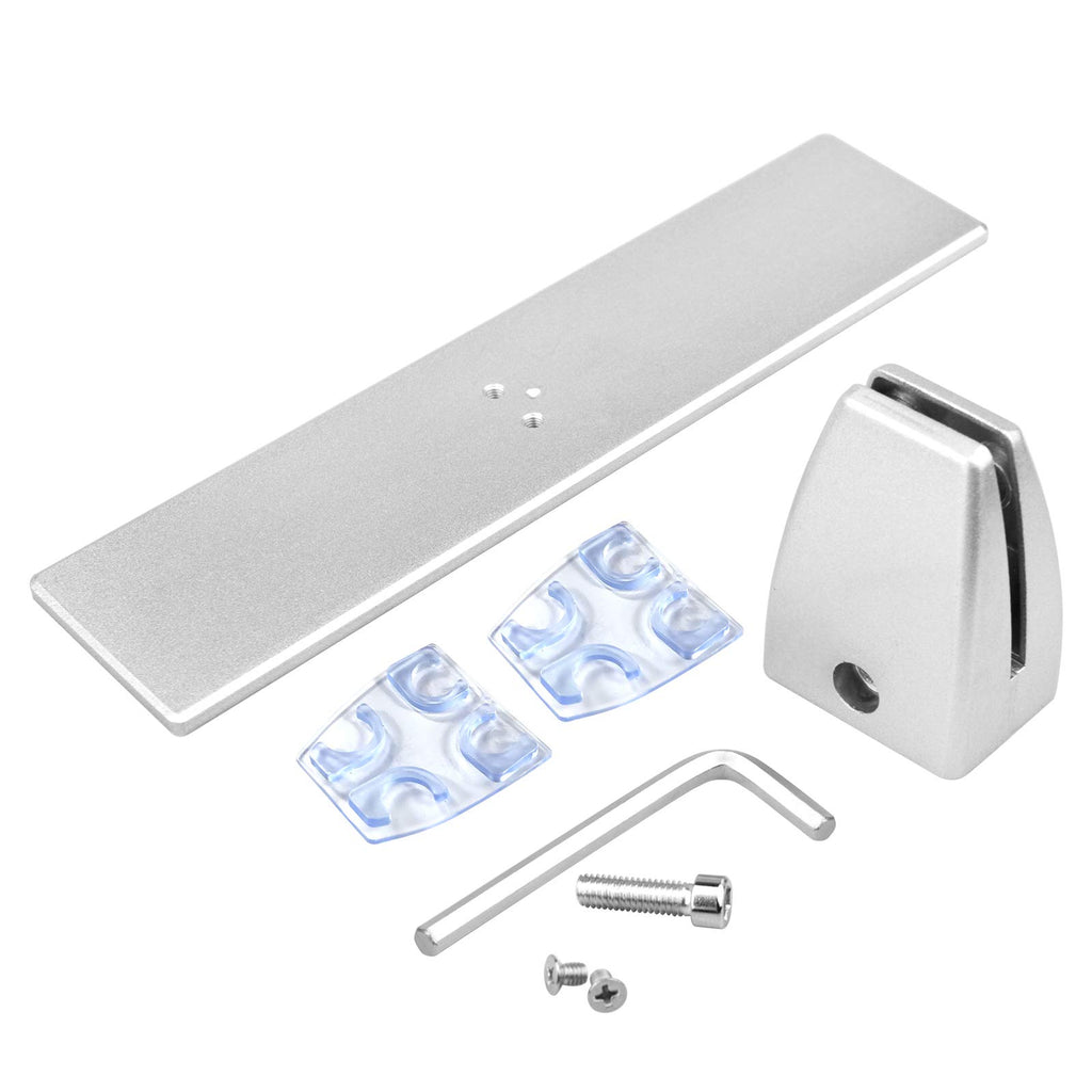 4 Pack Acrylic Sneeze Guard Holder Bracket, Desk Partition Divider Clip