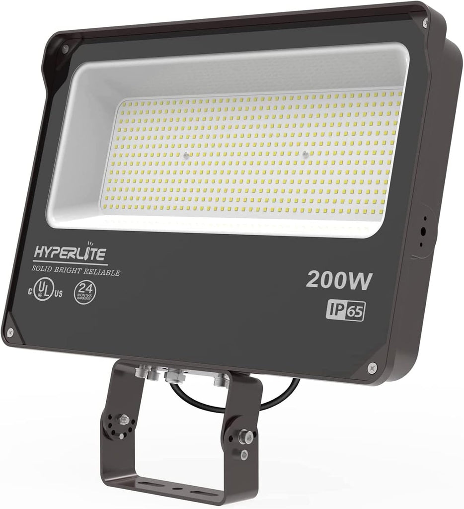 LED Flood Light 200W 24000LM 5000K Daylight IP65 Waterproof Outdoor Floodlights UL Certified for Court Garden