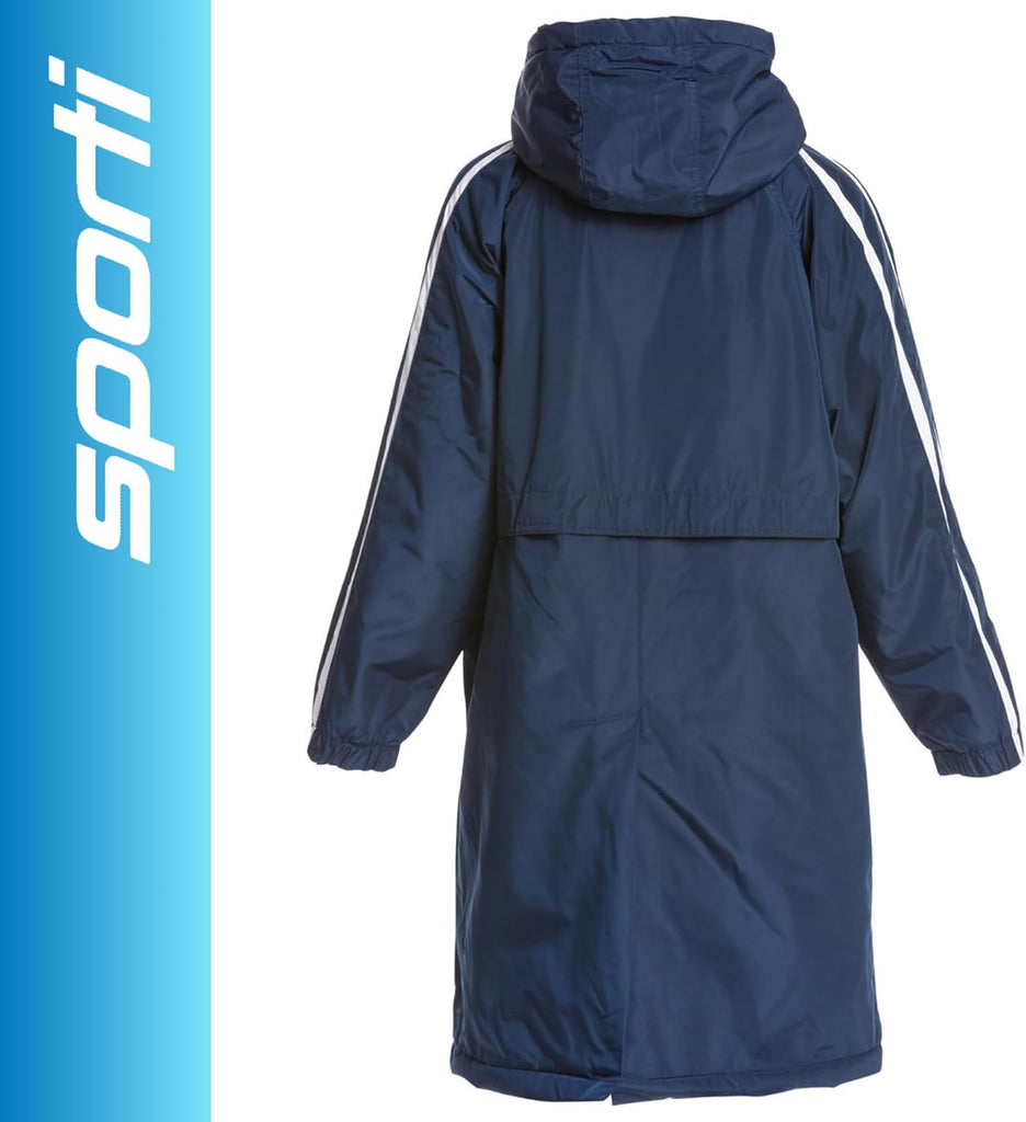 Youth Swim Parka with Striped Comfort Plush Fleece Lining