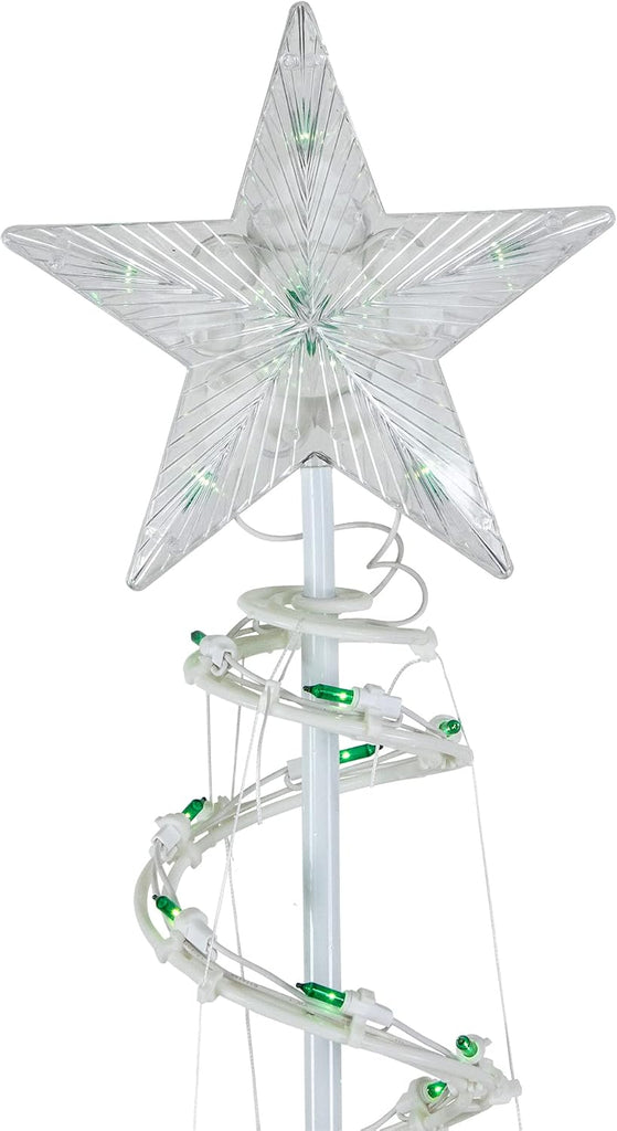 Set of 3 Green Lighted Spiral Christmas Trees, 3', 4', and 6'