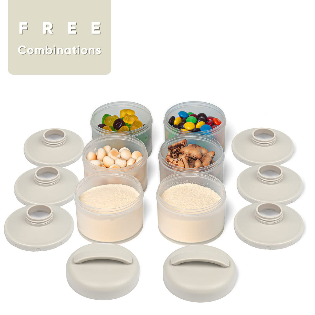 Stackable Formula Dispenser Portable: Milk Powder Container to go