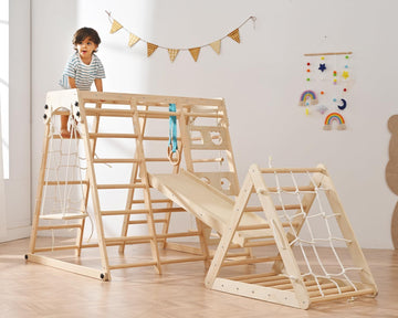 Indoor Jungle Gym 12 in 1 Toddler Playground Foldable Climbing Toys