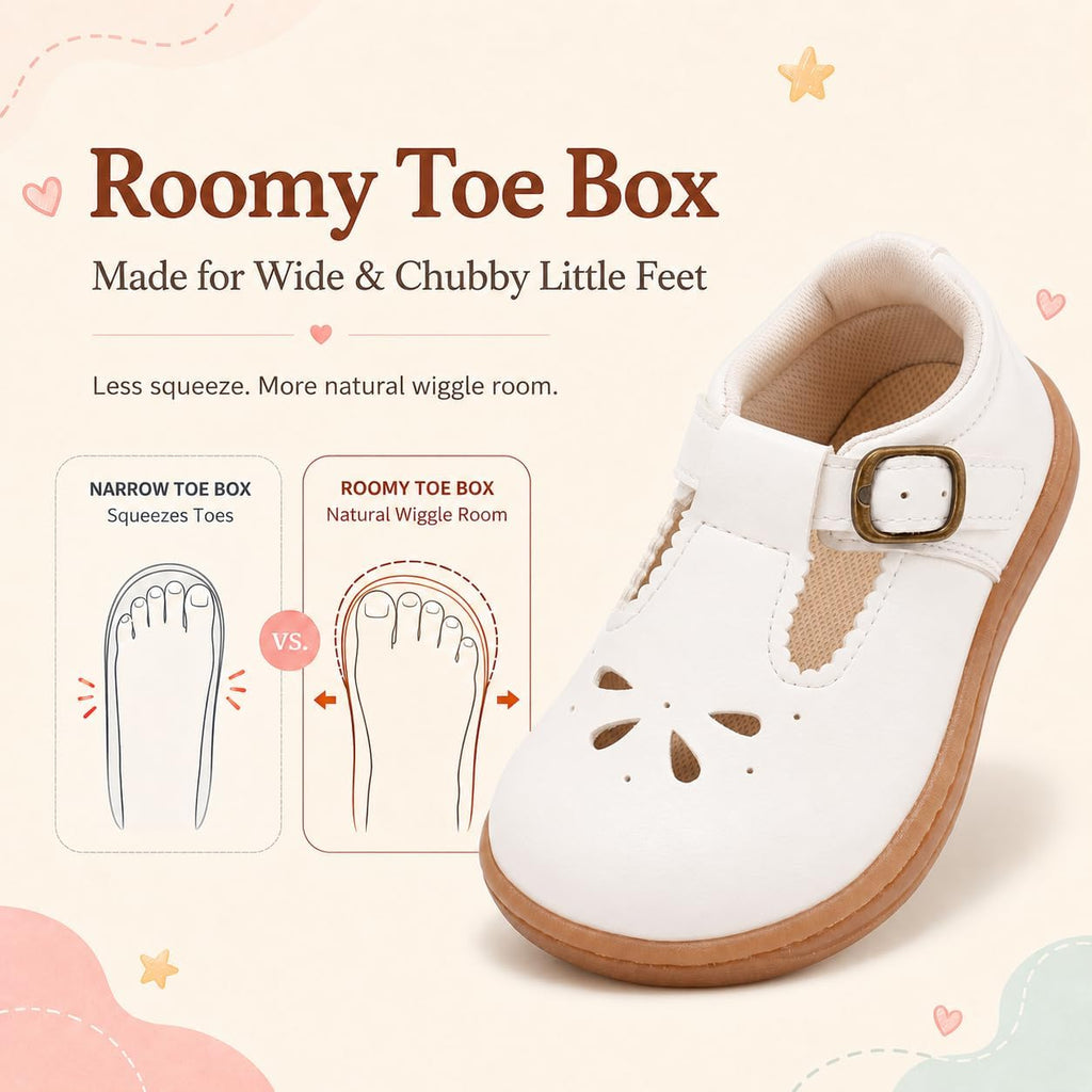 Toddler Girls Wide Mary Jane Dress Shoes