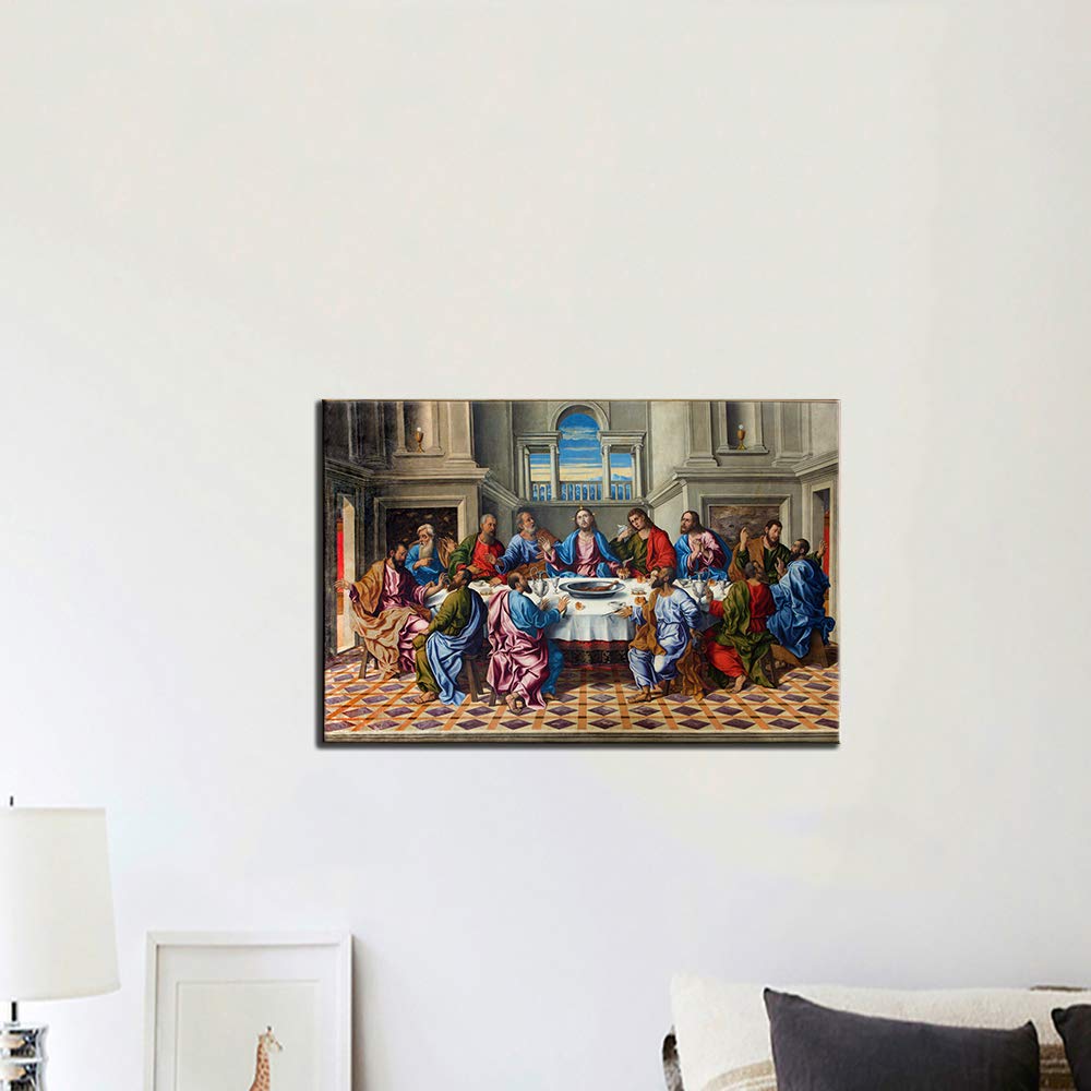 La Ultima Cena Cuadro Paintings on Canvas The Last Supper Wall Decor Jesus Pictures for Wall Modern Artwork Home