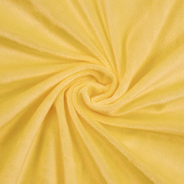 Gold Minky Fabric by the Yard, 65" Wide, 2 Yards
