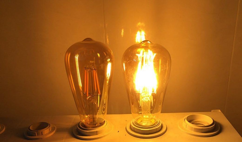 ST64 LED Edison Bulbs ST64 6W Dimmable LED Edison Bulb Antique Bulb ST64 LED Bulb Filament Light 6W Vintage LED