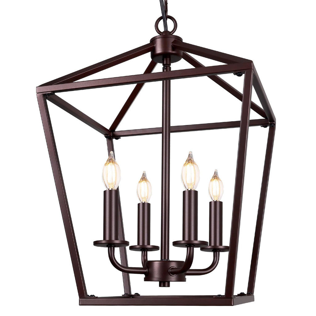 Oil-Rubbed Bronze Rustic Chandelier, Foyer Lighting Fixture