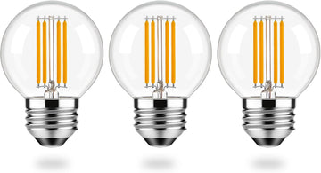 Dimmable E26 G16.5 LED Edison Globe Light Bulb 4W Equivalent 40 Watt