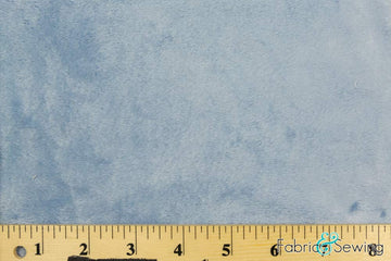 Light Dusty Blue Minky Smooth Soft Solid Plush Faux Fake Fur Fabric Polyester 14 oz 58-60"