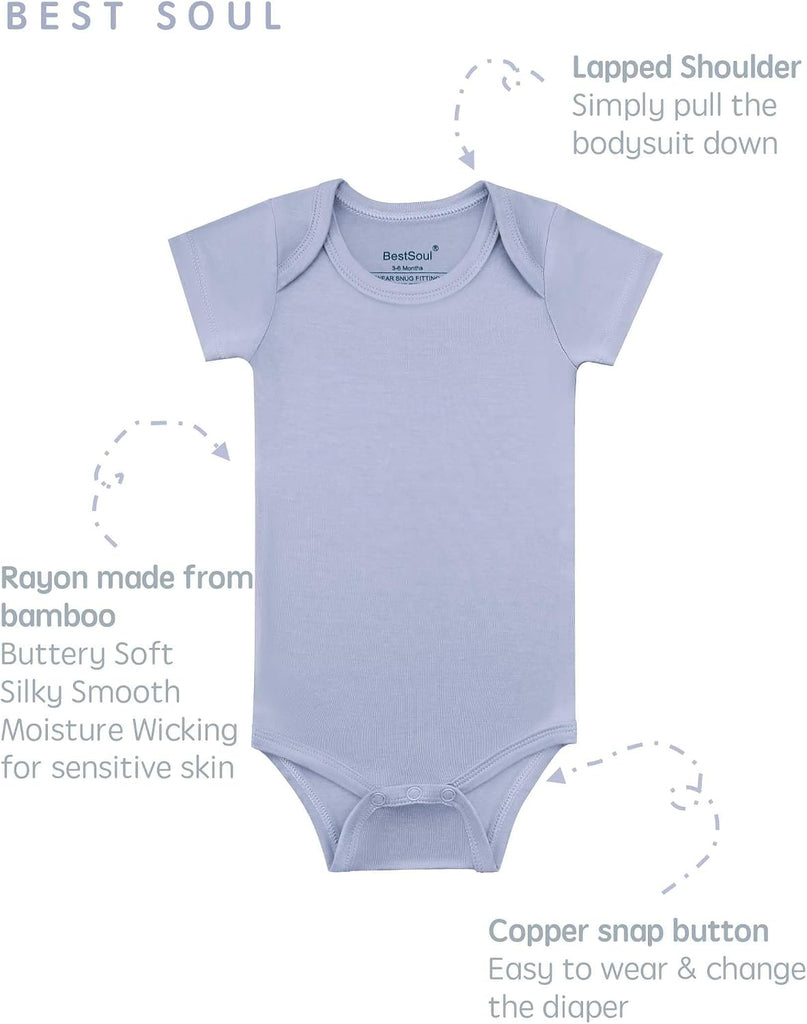 Solid Bodysuit - Short Sleeve Long Sleeve Pack