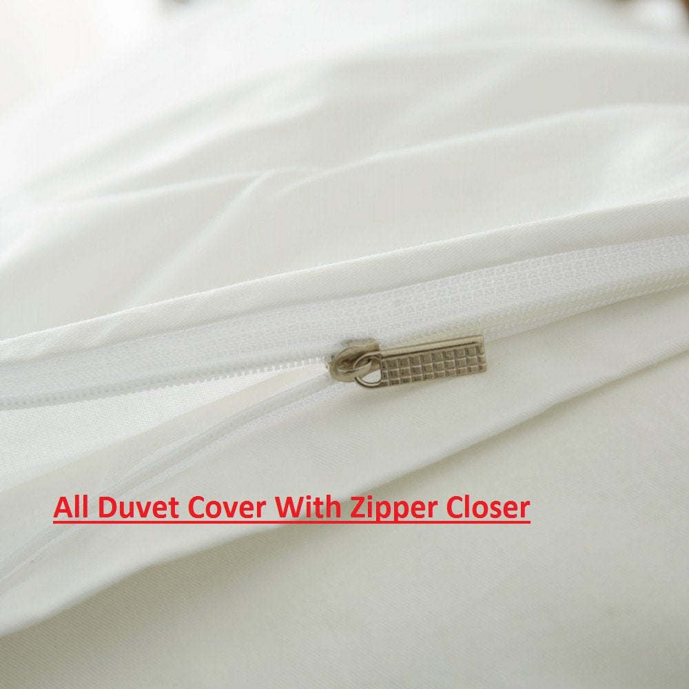 800 Thread Count Duvet Cover Oversized King 1 Piece, Egyptian Cotton Duvet Cover 1 pc with Zipper Closer & Corner