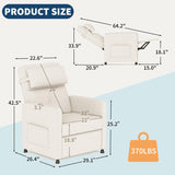 GarveeHome Power Recliner Living Room Lazy Chair Adjustable Electric Reclining Chair Home Theater Seating with Side