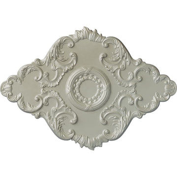 Hand-Painted Flash Copper 37" W x 26" H x 1 3/8" P Piedmont Ceiling Medallion