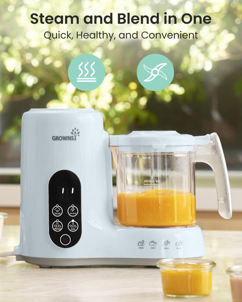 Baby Food Maker, Steamer & Blender Baby Food Processor, Blue