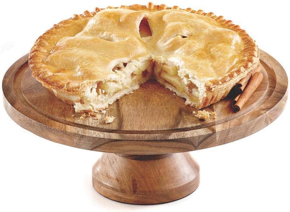 4-in-1 Cake Stand with Glass Dome, Cheese Board, Tray