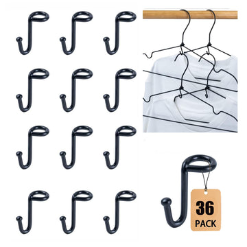 Clothes Hanger Connector Hooks, Heavy Duty Extender Clips Organizer Mini Space Saving Clothes Hanger Extender