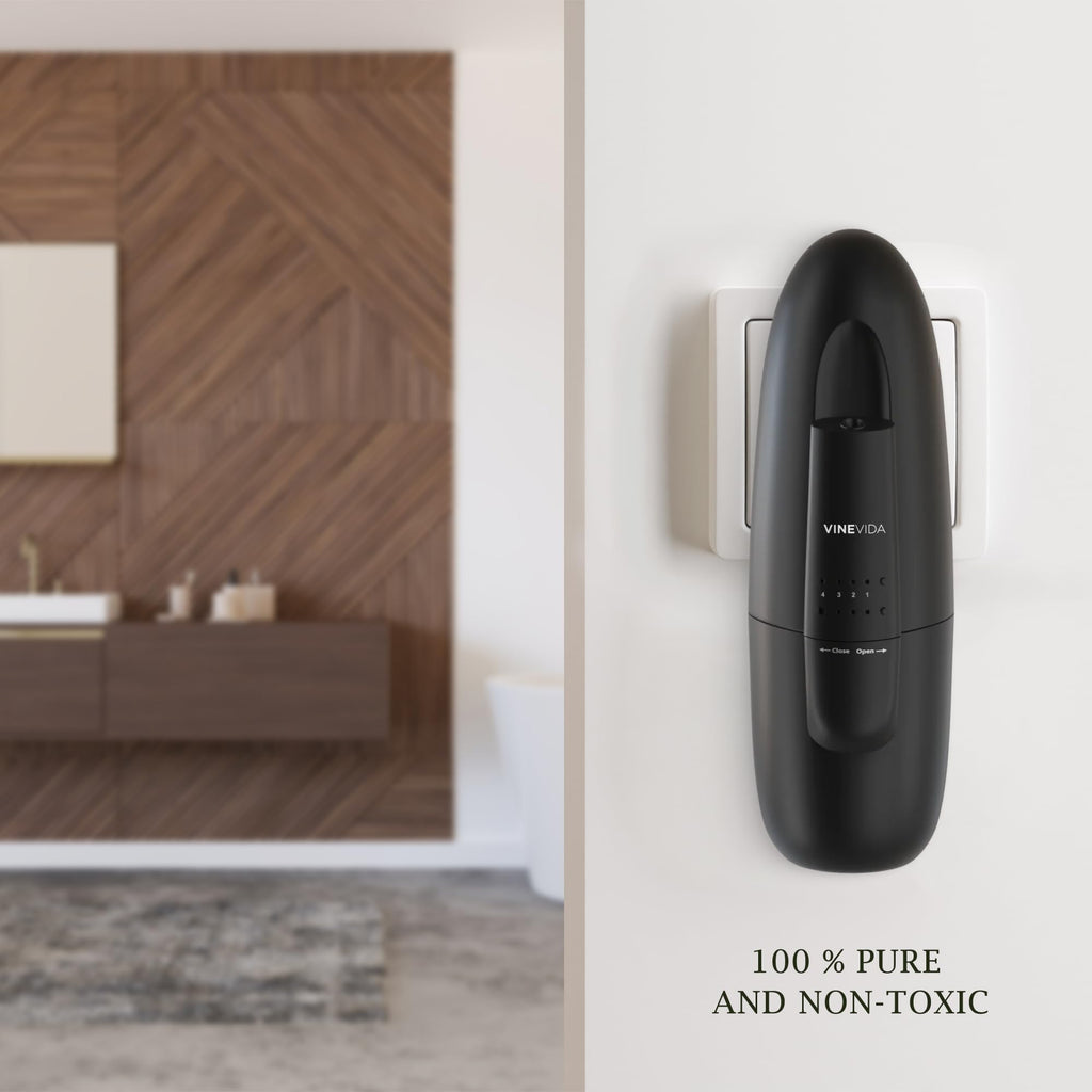 Studio Plug in Waterless Diffuser and 3 Hotel Fragrance Oils - Diffuser - Room Fragrance Air Diffuser [Black Scent