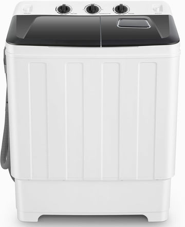 Portable Washing Machine 30Lbs Capacity Washer and Dryer Combo 2 In 1 Compact Twin Tub Laundry Washer (19Lbs) &
