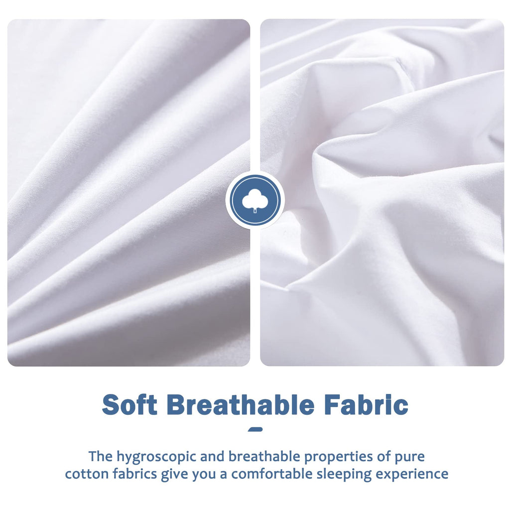 Feather Down Blanket California King Size, Extra Lightweight Summer Comforter, Noiseless & Ultra Soft Thin Bed