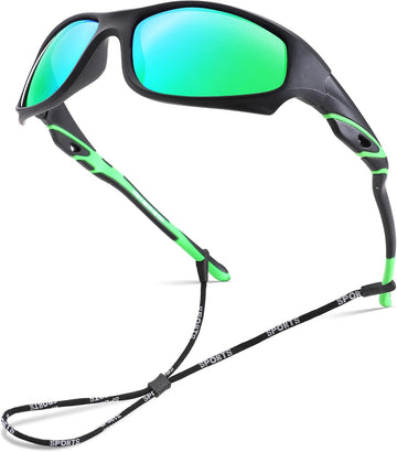 Kids Baseball Polarized Sunglasses for Youth, Boys Girls